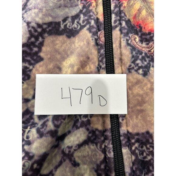 Coldwater Creek Womens Floral Zip-Up Hoodie Jacket Multicolor Size 1X - Picture 8 of 8